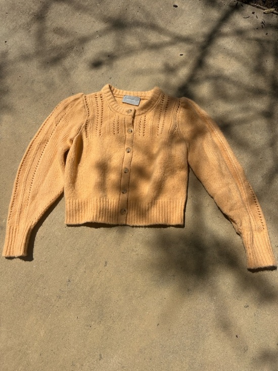 Everlane Sweaters - Everlane Peach Knit Button-Up Cardigan